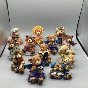 (12)  NOS Vintage 1990’s Resin 6in Bear Lot-Various Makers